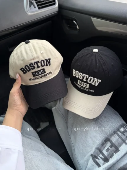 کلاه بیسبالی دورنگ Boston