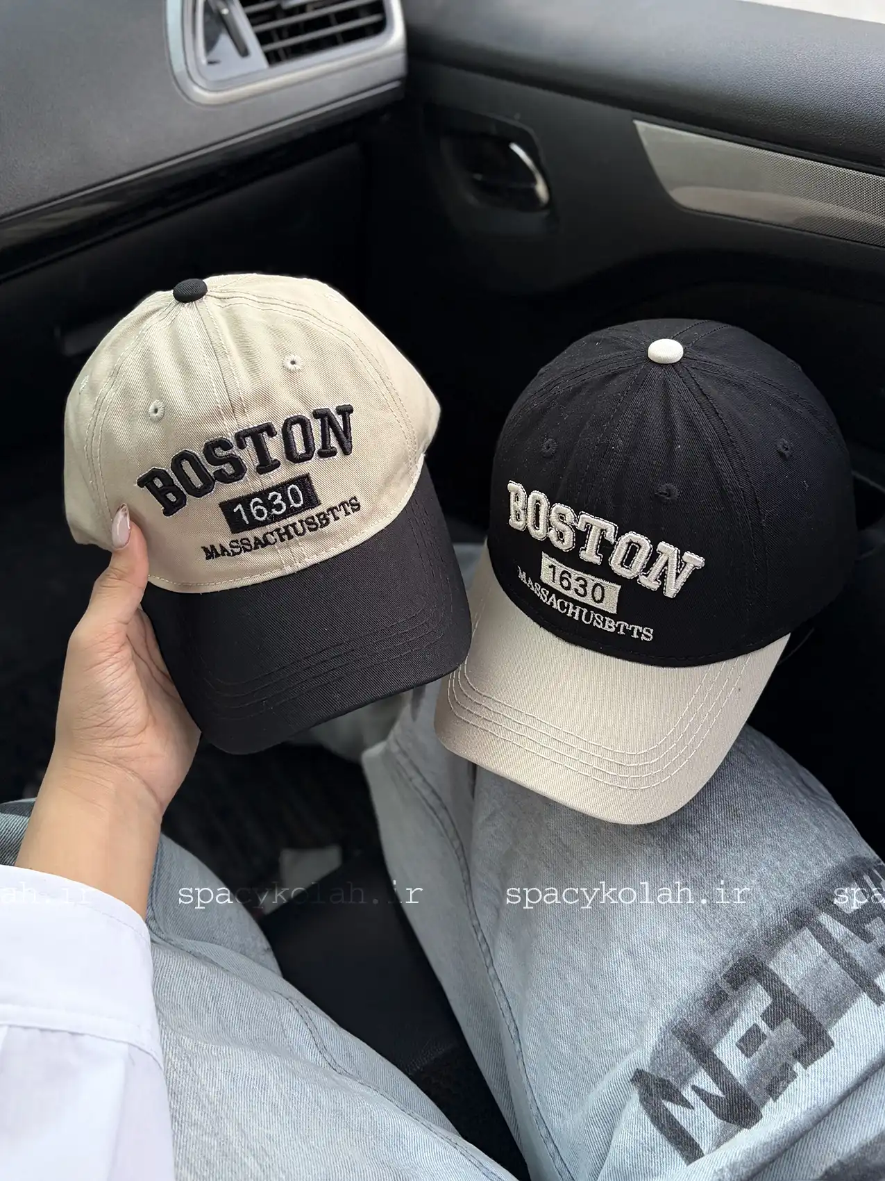 boston 2 color (1) کلاه بیسبالی دورنگ Boston - تصویر 1