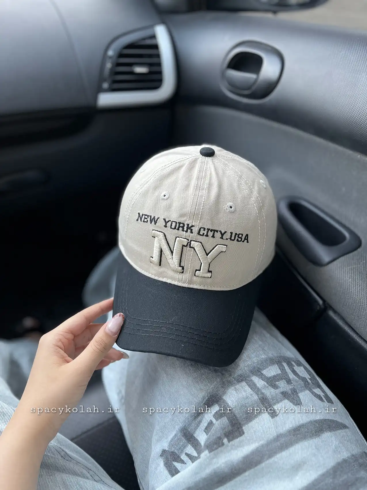 IMG_3061.jpg کلاه بیسبالی دورنگ NY - تصویر 1