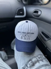 کلاه بیسبالی دورنگ NY - تصویر 3