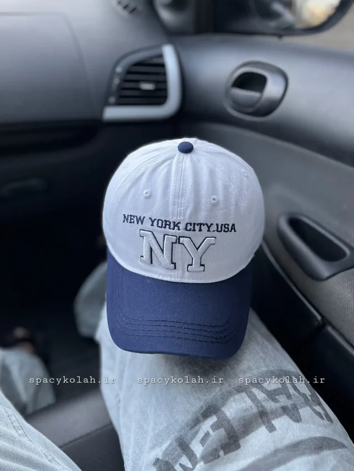 کلاه بیسبالی دورنگ NY - تصویر 3