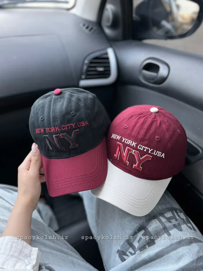 کلاه بیسبالی دورنگ NY - تصویر 2