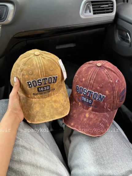 کلاه بیسبالی آبرنگی  BOSTON
